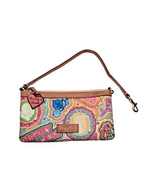 Disney Dooney Bourke Pop Princess Wristlet Canvas Wallet Belle Snow White EUC